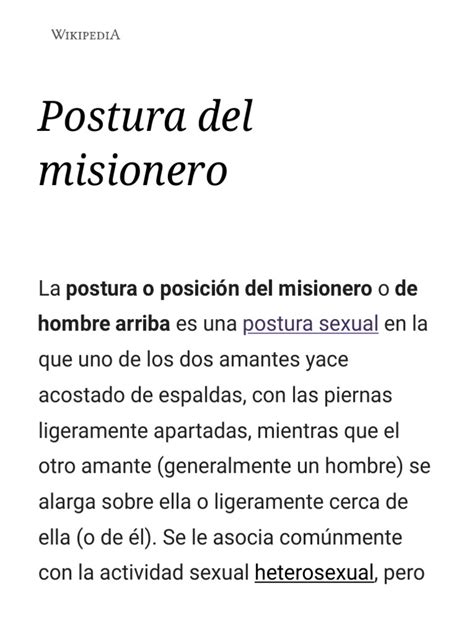 misionero romantico|Trucos Para La Postura Del Misionero